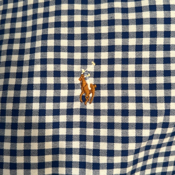 POLO BY RALPH LAUREN CHECKERED BUTTON DOWN DRESS SHIRT Size S - Picture 4 of 6